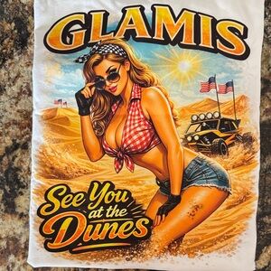 Amazon Essentials White Tee with Glamis Graphic